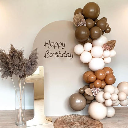 Awenztech 110pcs Brown Balloon Arch Garland Kit 18 12 10 5 inch | Neutral Baby - Image 8