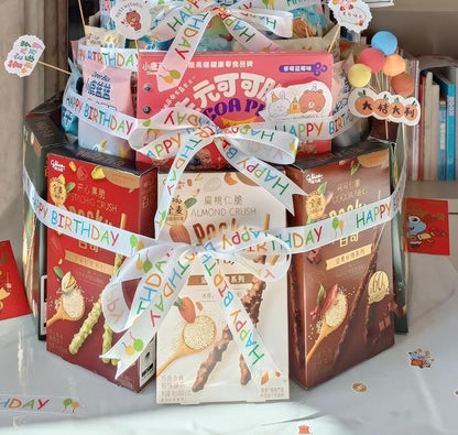 24 Yard Happy Birthday Ribbon Gift Wrapping Crafts Party Decoration Colorful - Image 3