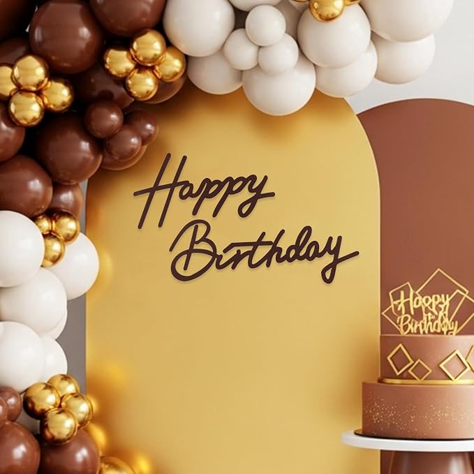 TONIFUL Happy Birthday Sign for Backdrop by TONIFUL