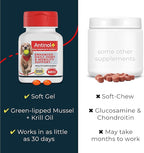 Antinol Plus, Mobility, Hip, and Joint Supplement for Dogs, Green-Lipped Mussels and Krill Oil - Dog Joint Supplement, Better and Faster Than Glucosamine and Chondroitin, 60 Soft Gels