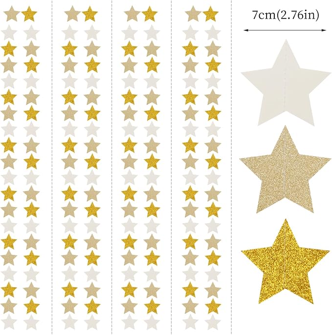 White-Gold Champagne Party-Decorations Bachelorette-Christmas Garland - 62ft - Image 2