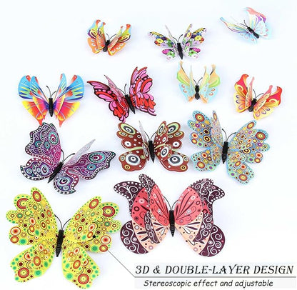 OPSEAM 3D Butterfly Wall Decor Butterfly Decorations Stickers - Image 2
