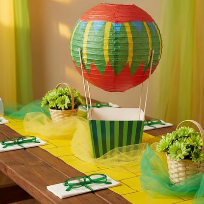 Leinuosen 6 Set Wizard Party Decoration Hot Air Balloon Table Centerpieces Decor - Image 5