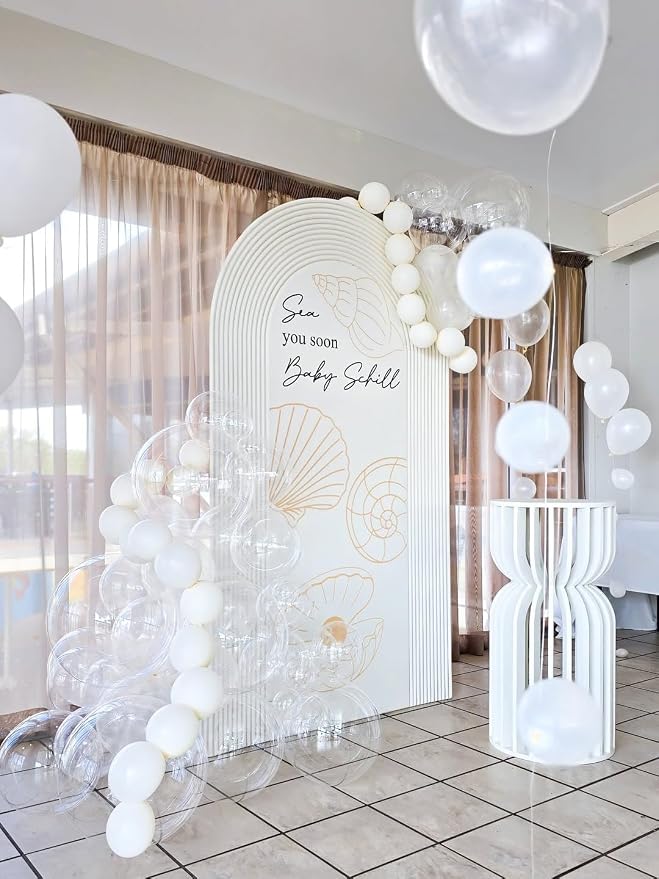 KBZVNAF Clear Latex Party Balloons 50 Pack 12 inch | Transparent Helium Balloons - Image 3