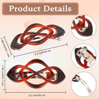 Hair Barrettes for Women 4packs Hair Clips French Barrette Clip for Girls Vintage Accessories for Women Girls