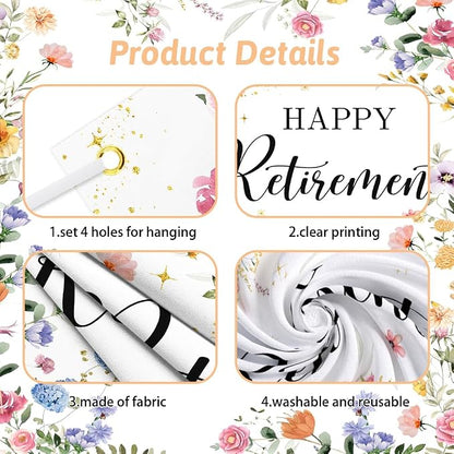 AIBIIN Happy Retirement Backdrop - Image 3