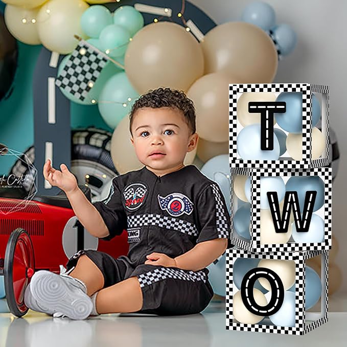 Two Fast Birthday Decorations for Boys, Race Car TWO Boxes - Image 4
