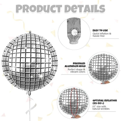 22 Inch Disco Ball Balloons - Image 7