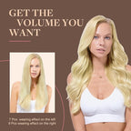 GOO GOO Clip in Hair Extensions Real Human Hair, Remy Human Hair Extensions Clip ins for Women, Natural Human Hair, 22inch 220g 9Pcs, #16/22 Light Blonde Highlighted Golden Blonde