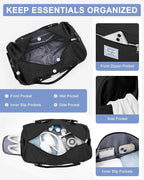 Gym Bag Womens,Travel Duffel Carry on Bag Sport Tote Bag Weekend Overnight Bag