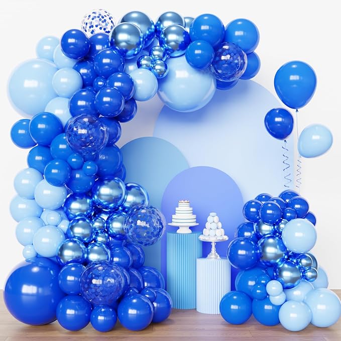Blue Balloon Arch Kit by Hiquaty