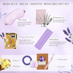 Skin Care Set for Women, 28Pcs Skin Care Kit includes Face Cream, Essential Oil, Scented Candle, Lavender Scented, Spa Birthday Gifts for Women, Mother's Day Gift
