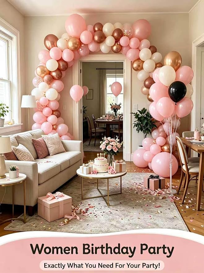 Pink Balloons 12 Inch 60 Pcs Light Baby Pastel Pink Latex Balloons - Image 9