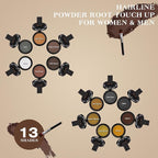 Hairline Shadow Powder, Root Touch Up Powder for Instantly Gray Hair Cover Up, Women Color Root Coverage for Thinning Grey, Mens Roots Concealer for Hair Loss Beard Line, Dark Blonde, #17