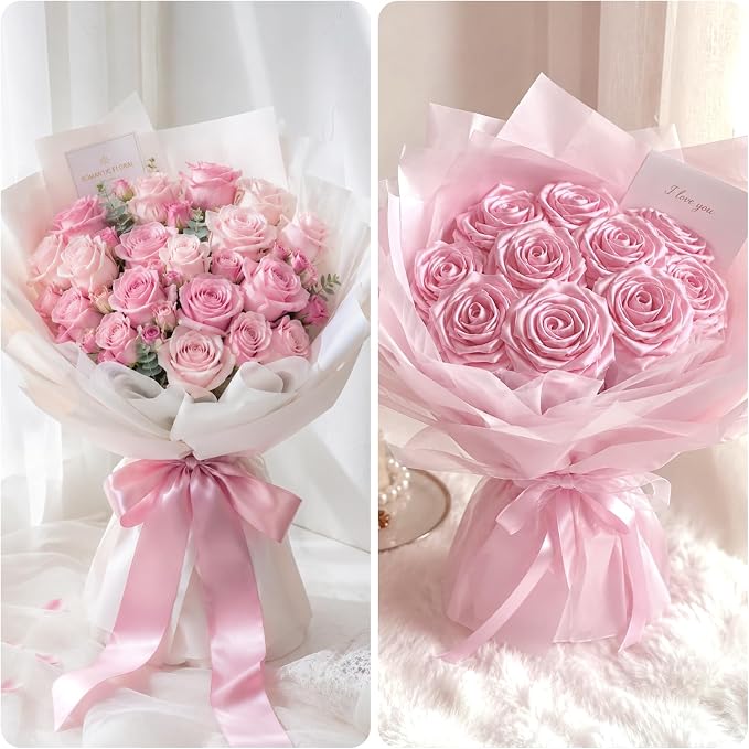 KINGLAKE Blush Pink Satin Ribbon - Image 5