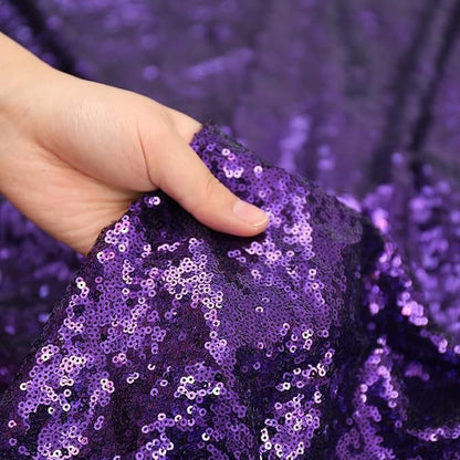 Poise3EHome Purple Sequin Backdrop, 8FT x 10FT Sequin Photography Backdrop - Image 3
