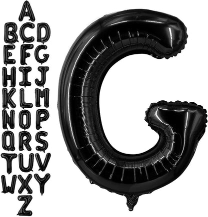 40 Inch Black Letter G Balloons, DIY Phrase Foil Alphabet Letter G Balloons DIY by LHOAVWE
