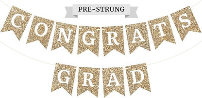 Pre-Strung Congrats Grad Banner by PerfectOccasion