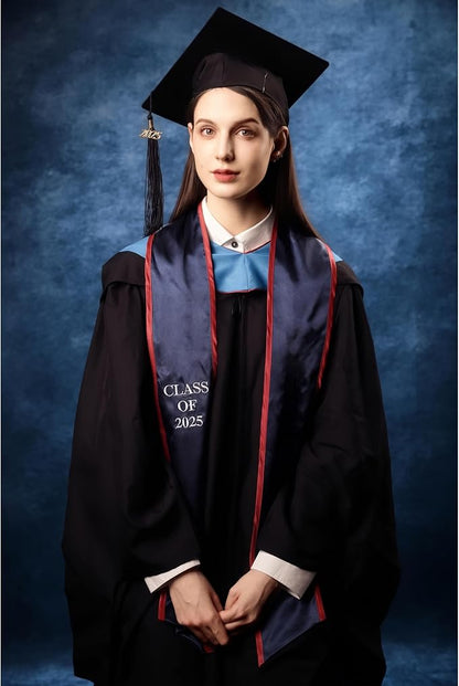 UrcTepics 8x16ft Dark Blue Abstract Fabric Backdrop. School Headshot, Senior - Image 3