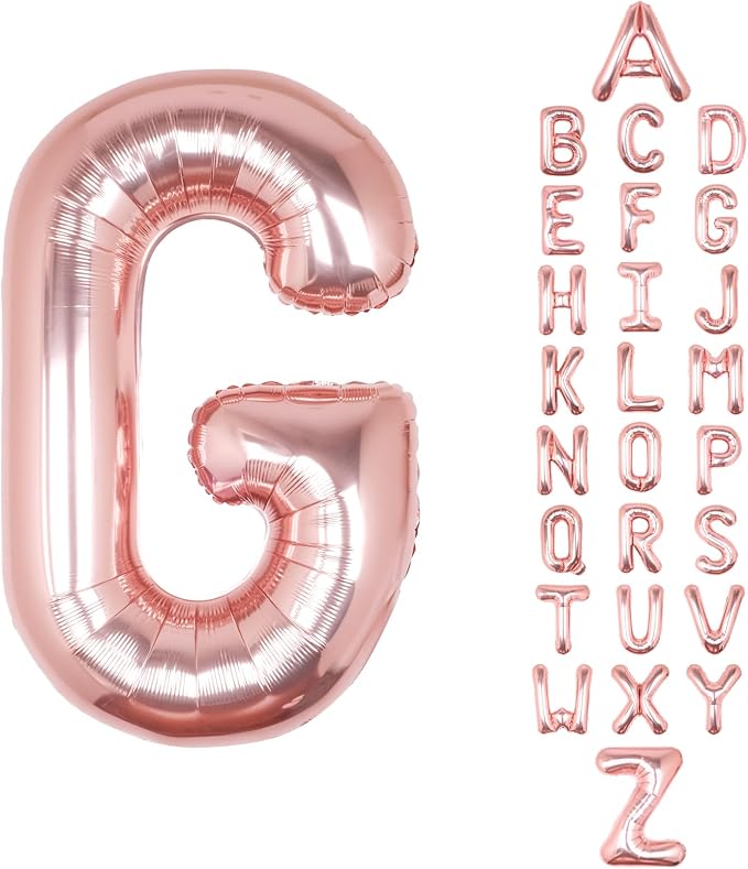 Letter Balloons Rose Gold 40 Inch G Large Big Foil Mylar Balloon | by Unknown