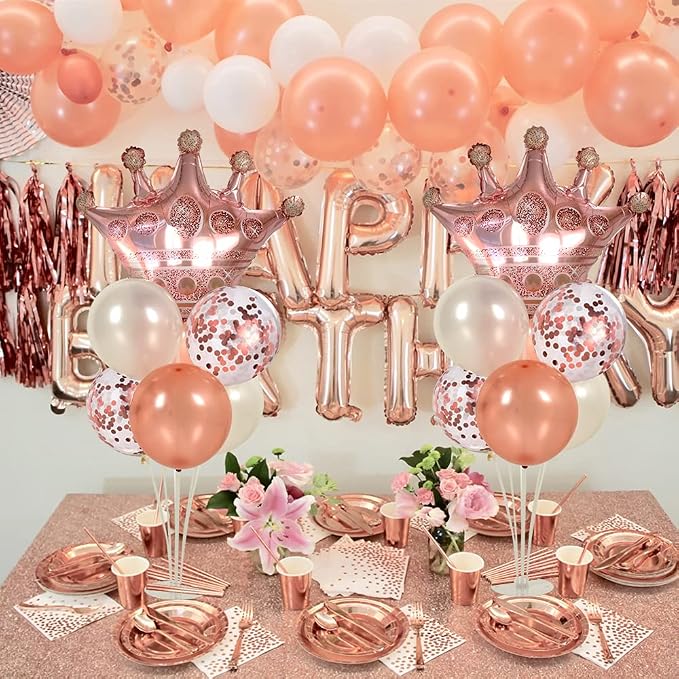 Rose Gold Balloon Stand Kit For Table 2 Set - Image 7