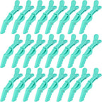 Ondder 24 Pack Alligator Hair Clips for Styling and Sectioning - Lake Blue Salon Pro Clips for Coloring, Cutting, Hair Styling Accessories for Women, Men, Girls, Teens