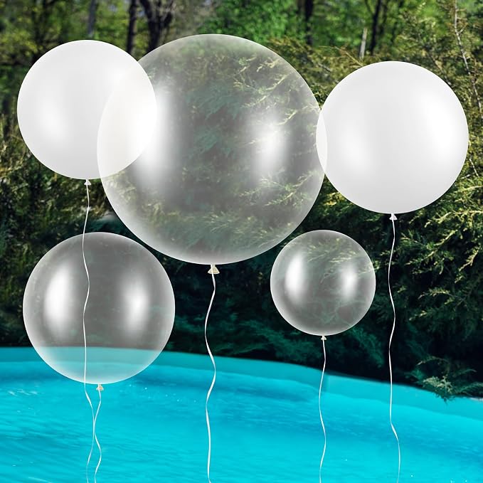 Gejoy 24 Pcs Pool Giant Balloons 36/24/18 Inch Jumbo Large Big Latex Balloons - Image 7