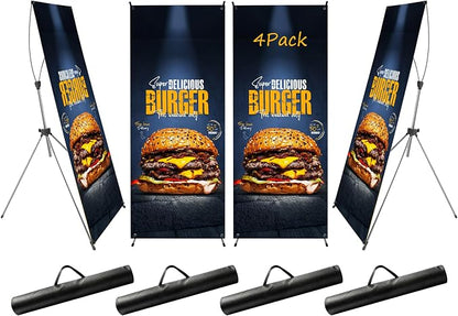 YOSE X Frame Banner Stand Fits Any Banner Adjustable Size 23"X63" to 32"X78" - Image 8