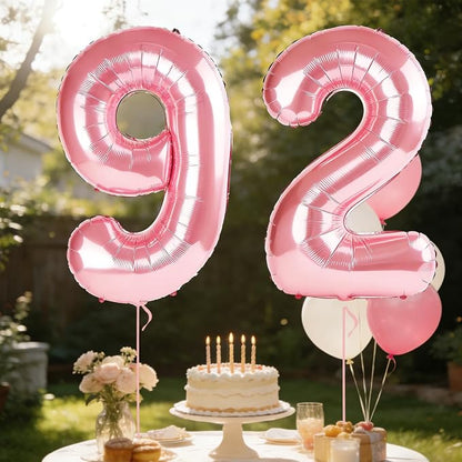 40 Inch Number 92 Balloons for 92nd Birthday Party Decorations, 0-100 Jewelry - Image 3