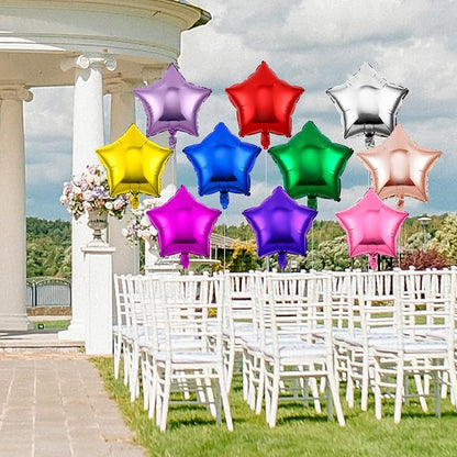 Raiten 100 Pcs 18 Inch Star Foil Balloons Large Helium Balloons Star Shaped - Image 4