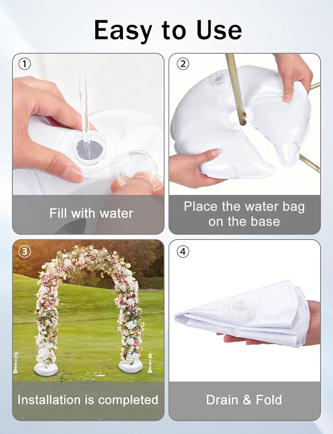 4 Pcs Water Weight Bags for Balloon Column Stand and Arch | Balloon Weights - Image 4