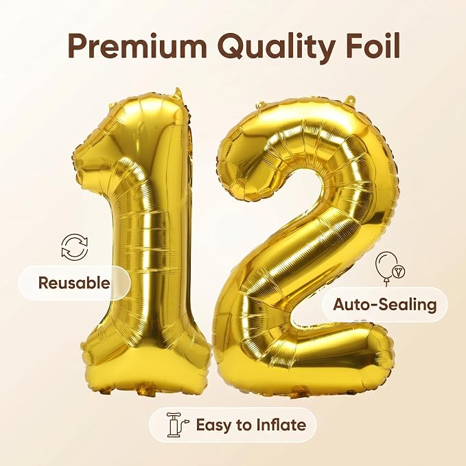 YPSelected 32 Inch Large Foil Helium Number Balloon Birthday Wedding Party 0-9 - Image 6