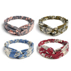 Elastic Knotted Headbands for Women Cloth Head Hair Bands for Women's Hair Non Slip Boho Wrap Twisted Hair Accessories