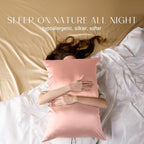 ZIMASILK 100% Pure Mulberry Silk Pillowcase for Hair and Skin Health,Soft and Smooth,Both Sides Premium Grade 6A Silk,600 Thread Count,with Hidden Zipper,1pc (King 20''x36'',Coral)