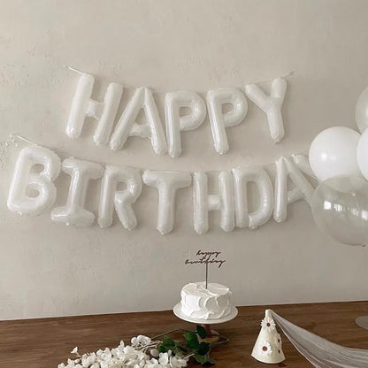 CANREVEL Happy Birthday Banner Decorations + Sign Balloons, - Image 7