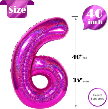 Laser Hot Pink 6 Balloon - Image 5