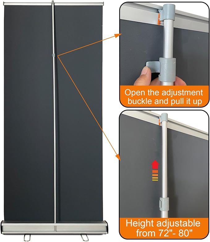 Custom Retractable Banner，with Heavy Duty Frame and Travel case ，Anti-curl - Image 5