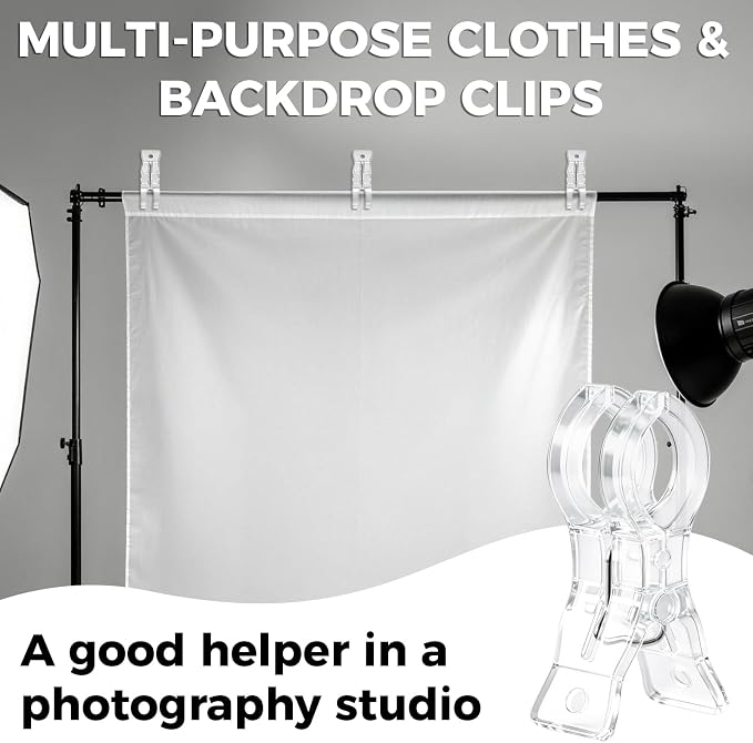 Balloon Arch Clips, Large Clear Spring Clamps - Image 5
