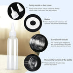 TRENDBOX 4oz / 120ml Plastic Bottle Pointed Mouth Top Cap for Essential Oils, Liquid - 12 Pack