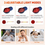 Red Light Cap, Red Light Hat for Head, 630nm 850nm 940nm Infrared Light Cap Adjustable Size, and Pulse Mode