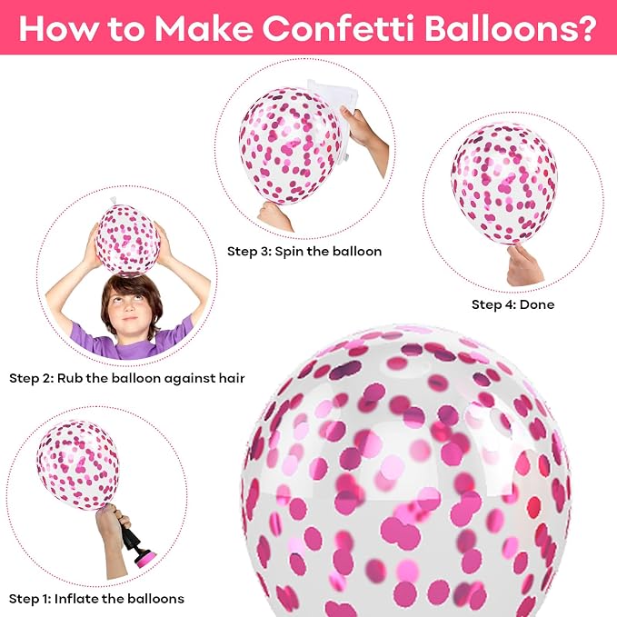 Jobkoo Pink and Orange Balloons 12 Inch Sunset Coral Orange Hot Pink Tropical - Image 3