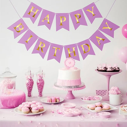 Happy Birthday Banner Birthday Party Banner NO DIY Happy Birthday Sign | - Image 4