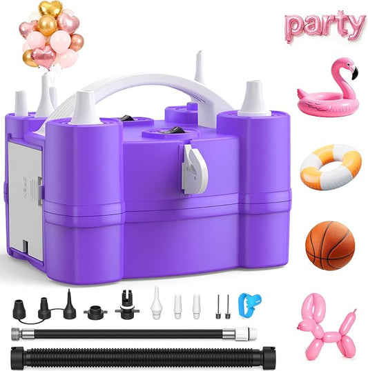 Keaibuding Electric Balloon Pump, 4-in-1 Triple Nozzles by Keaibuding