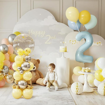 4 Sets Balloon Stands for Table, Wooden Balloon Stand - Image 7