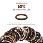 120 Pcs Small Hair Ties for Thin Hair & Kids - 1 Inch, 2mm No-Damage Elastic Bands in, Natural