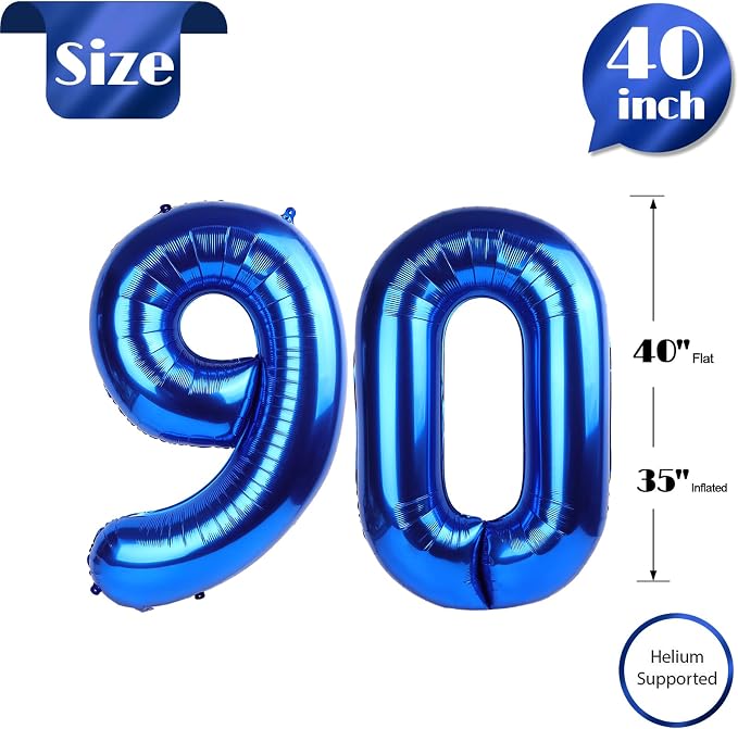 Navy Blue 90 Balloon - Image 6