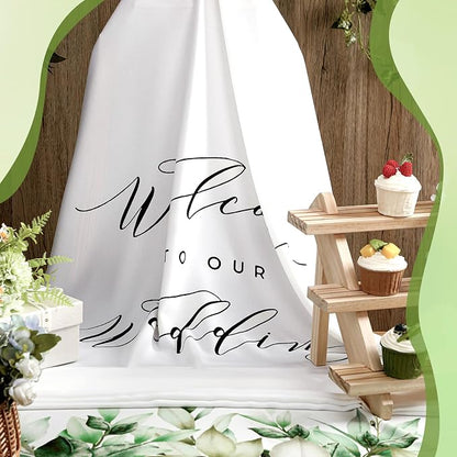 HunnmingRe 29 x 78 Inch Welcome to Our Wedding Sign - Image 6