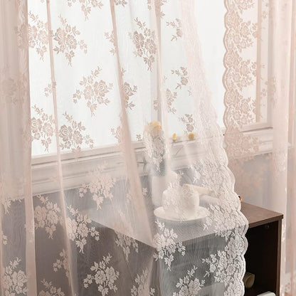 Kotile Blush Pink Sheer Curtains by Kotile+Curtains
