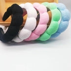 Spa Headbands for Washing Face Makeup Skin Care Headband Women Bubble Facial Beauty Headbands Puffy Shower Towel Band Hair Headband