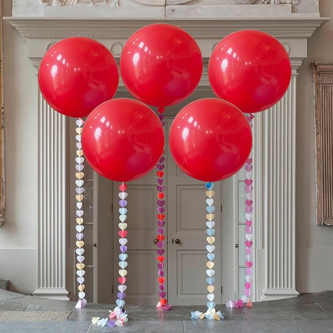 Giant 36 inch Jumbo Red Balloons - Image 6